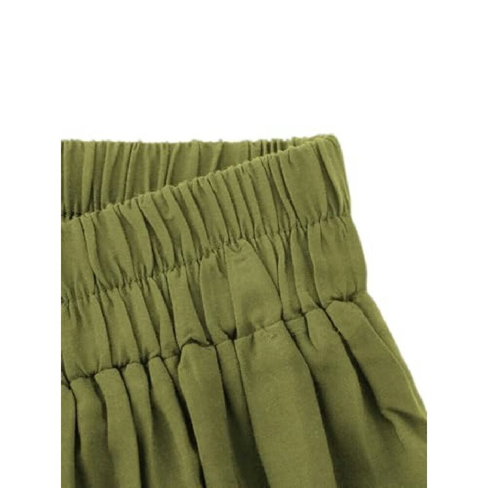 Long Flowy Maxi Skirt with Pockets High Waist A-Line Renaissance - Picture 6 of 8
